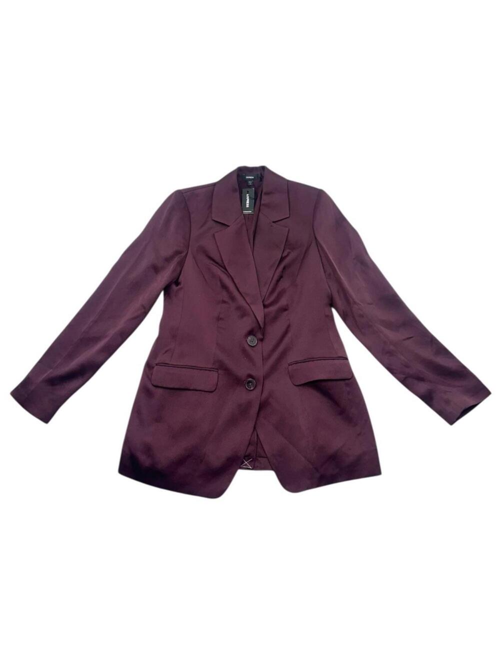 Express Satin Boyfriend Blazer NWT